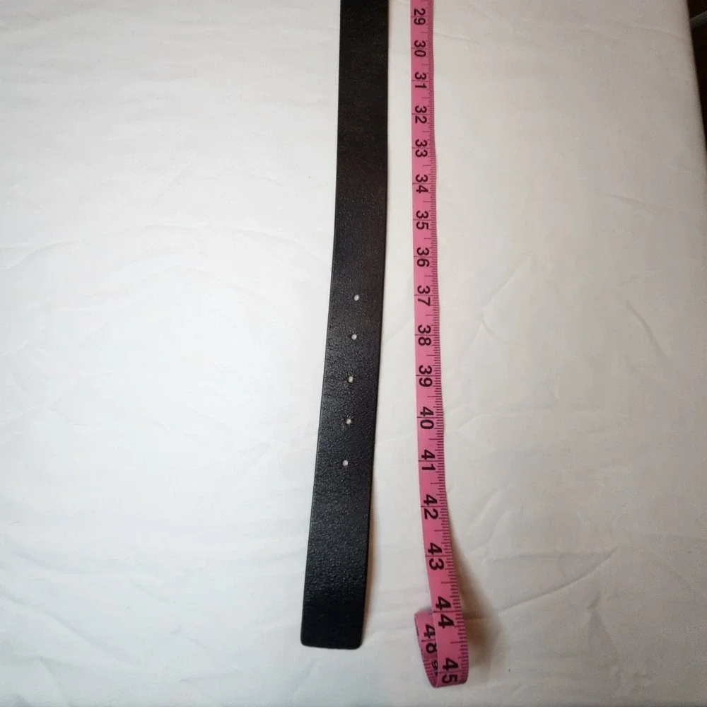 Eddie Bauer Black Dress Belt Adjustable Buckle Solid Classic Men's